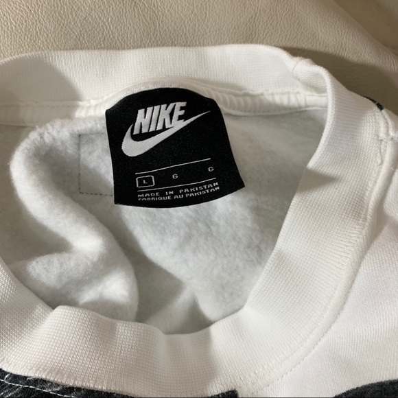 SOLD Nike Icon Print Crewneck Fleece Sweatshirt - Picture 9 of 10